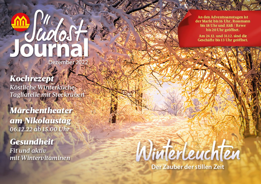 Südost-Journal 12/2022 - Centerzeitschrift des Melchendorfer Marktes