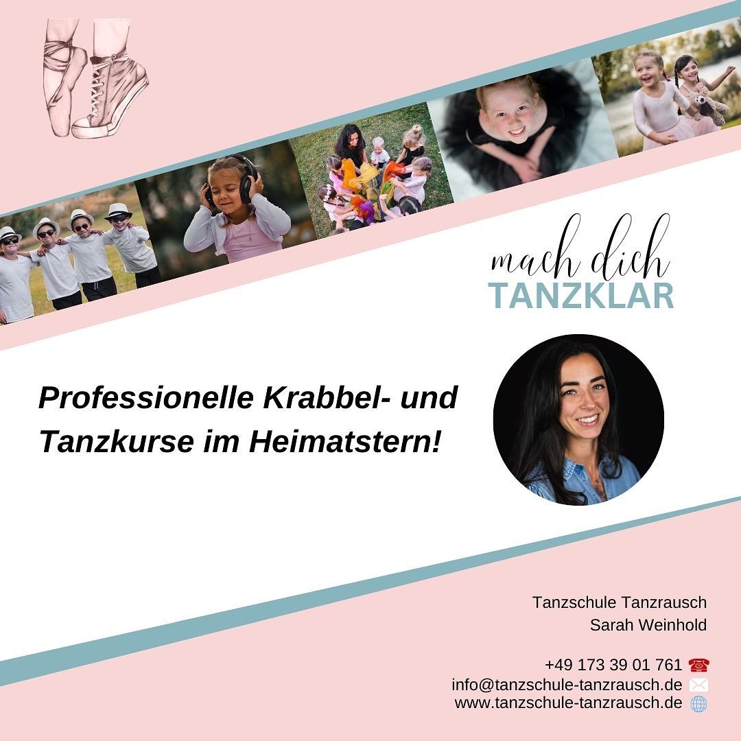 "Mach dich TANZKLAR" - Professionelle Krabbel- und Tanzkurse im Heimatstern der WBG Einheit eG im Melchendorfer Markt in Erfurt-Südost
