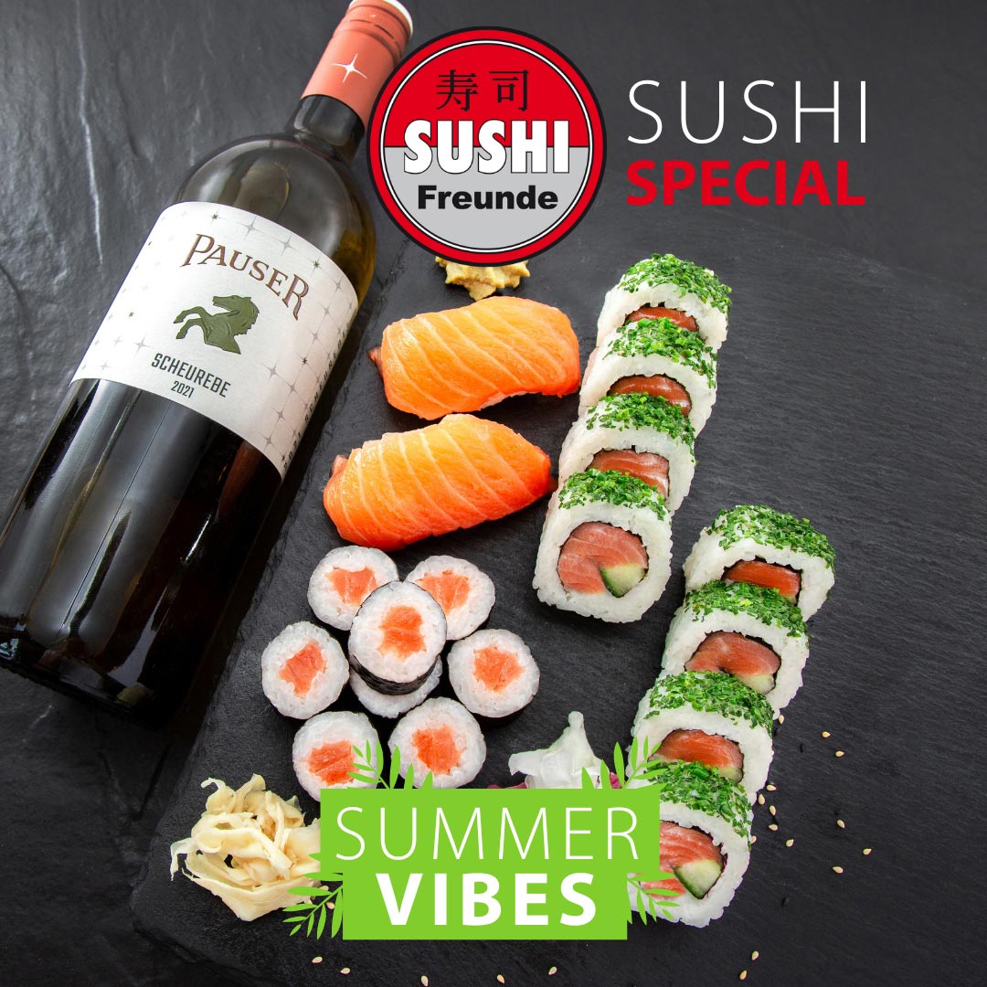 Summer Vibes - das Sushi-Special bei Sushifreunde im Melchendorfer Markt - gültig bis 05.10.2023