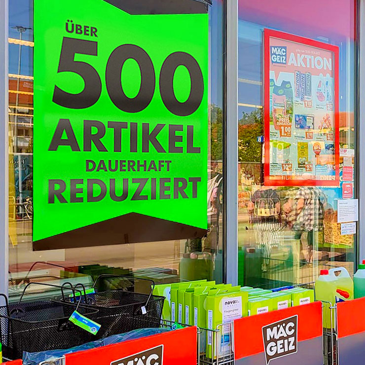 MÄC-GEIZ senkt Preise für mehr als 500 Artikel - Entdecke alle Artikel in der Filiale im Melchendorfer Markt