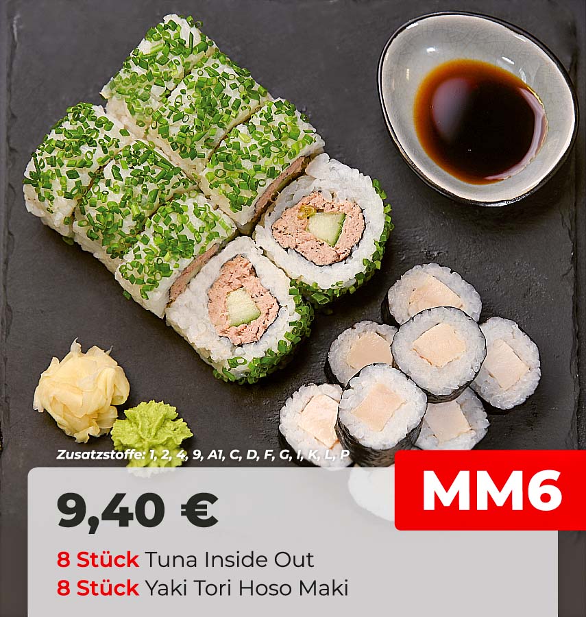 Sushifreunde Mittagsmenue MM6 - Melchendorfer Markt in Erfurt-Südost
