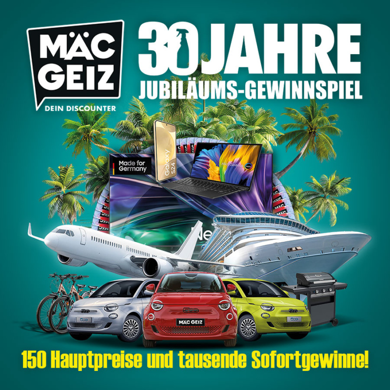 30 Jahre Mäc Geiz Großes Jubiläums Gewinnspiel Melchendorfer Markt